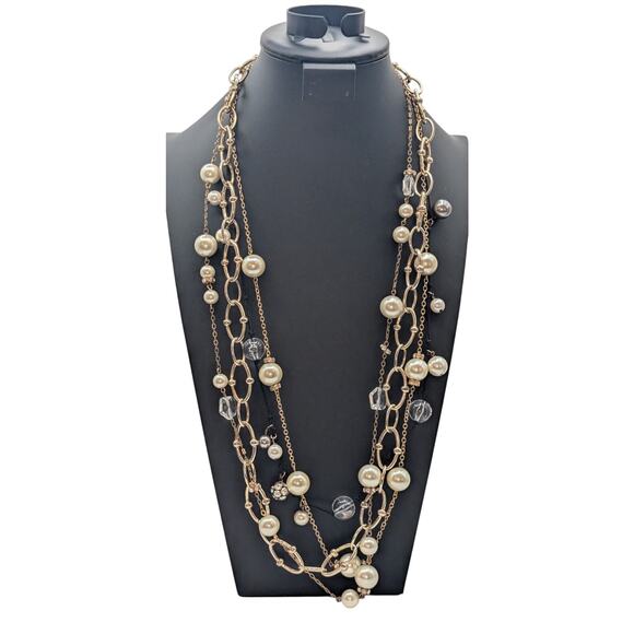 J. Crew Four Long Chain Beaded Necklace Lot - Picture 5 of 5